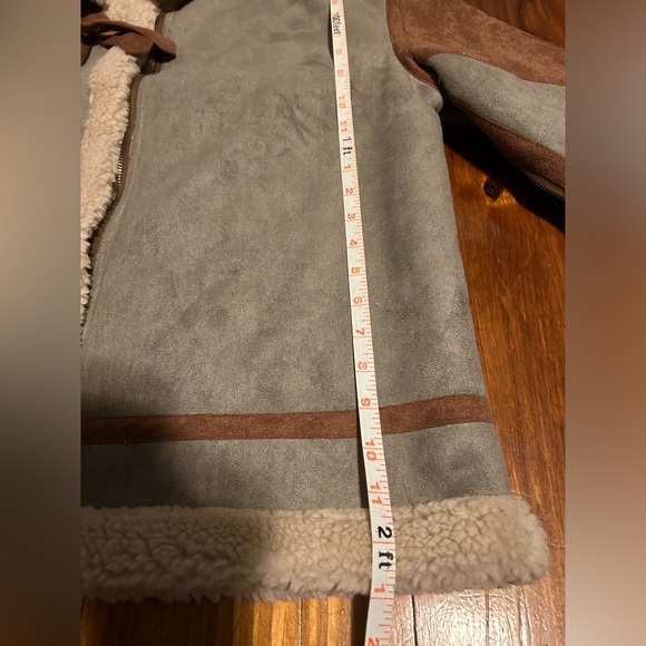 Men’s Suede & Faux Fur Coat - Picture 9 of 9